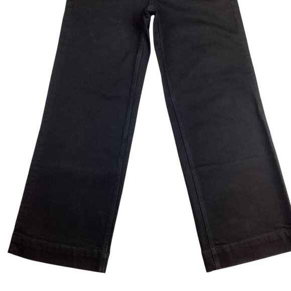 Everlane Wide Leg Jean Womens 28 Regular Black Cotton Blend Casual Denim Jeans - Picture 6 of 13